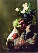 unknow artist Floral, beautiful classical still life of flowers.115 oil painting on canvas